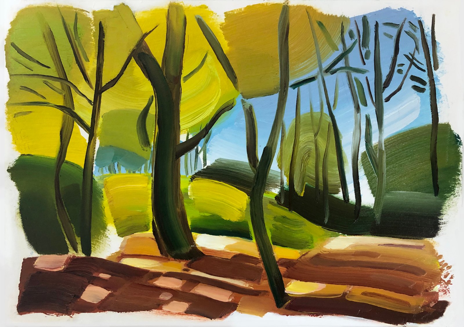Lindsey Hambleton woodland painting